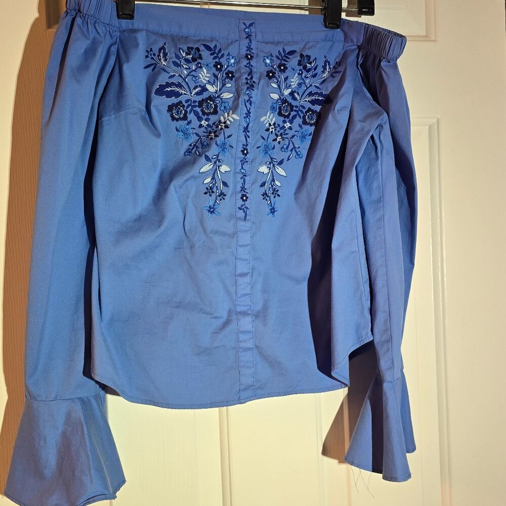Off should embroidered blouse